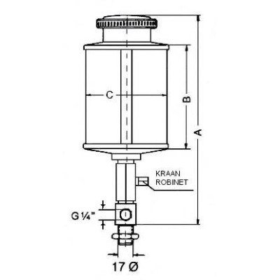 Huileur compte goutte MOS 1000 ml 1/4G