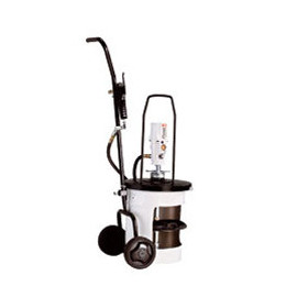Ensemble mobile graisse pour seau 20 kg avec pompe pneumatique et accessoires