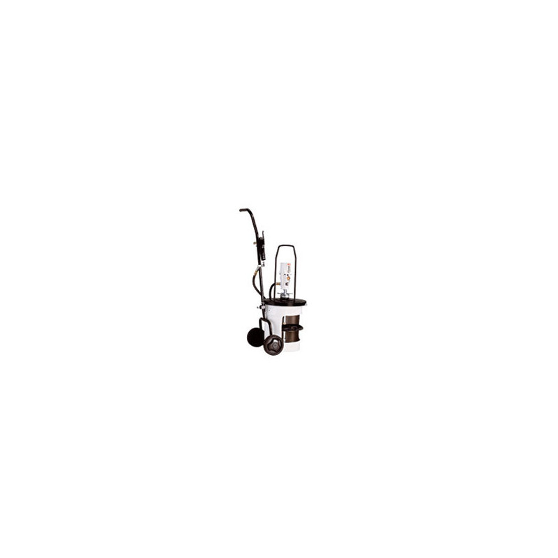 Ensemble mobile graisse pour seau 20 kg avec pompe pneumatique et accessoires