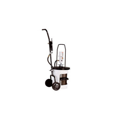 Ensemble mobile graisse pour seau 20 kg avec pompe pneumatique et accessoires