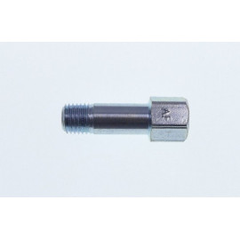 Adaptateur droit mâle 1/4 G conique femelle 1/8 G Longueur  26 mm