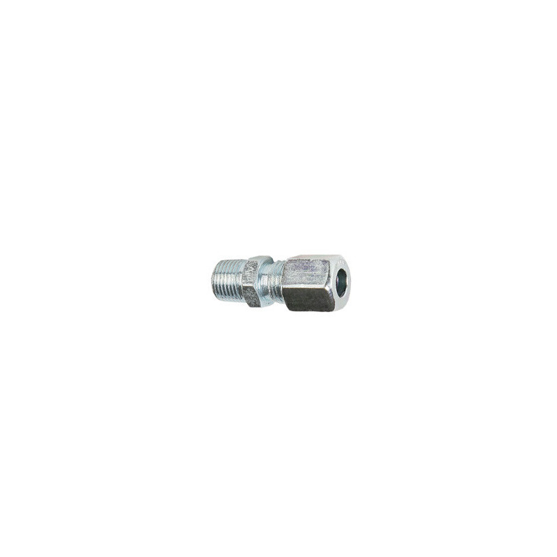 Connecteur mâle 8 mm inox 316 L x 1/4 G L conique Connecteur mâle 8 mm inox 316 L x 1/4 G L conique