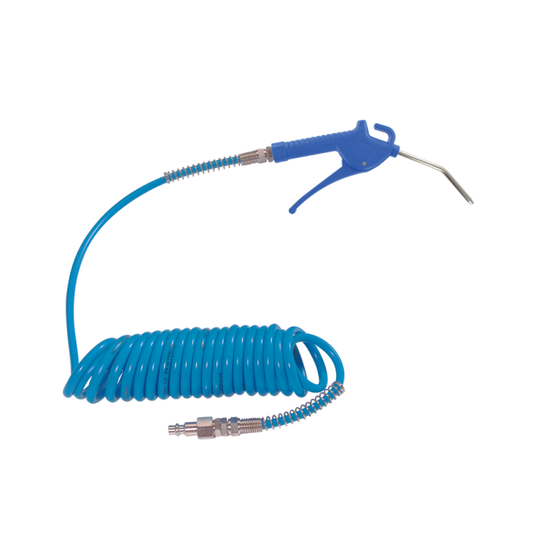 Kit : une soufflette 4 m tube spiralé 1 raccord mâle 8 mm x 1/8 G