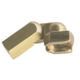 Agrafe pour graisseur à tête plate 16 mm laiton