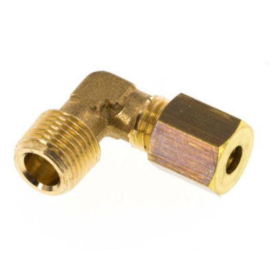 Coude mâle lisse 3/16" x 1/8 G  conique