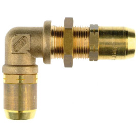 Raccord freinage traversée de cloison coude union  tube 6 x 4 mm