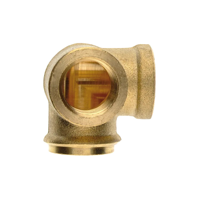 Raccord freinage bloc tournant 2 voies en L filetage M16 x 150