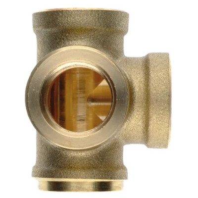 Raccord freinage bloc tournant 3 voies en L filetage M16 x 150