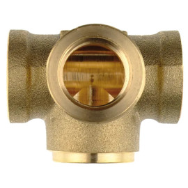 Raccord freinage bloc tournant 3 voies à plat filetage M16 x 150