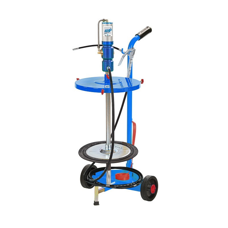 Ensemble mobile graisse pour tonnelet avec pompe pneumatique