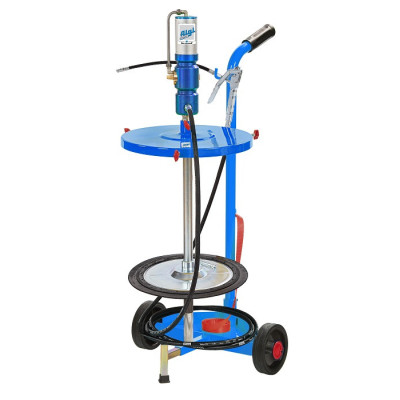 Ensemble mobile graisse pour tonnelet avec pompe pneumatique