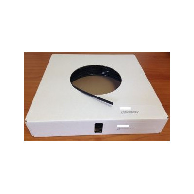 Tube polyamide semi-rigide noir 6 mm épaisseur 15 mm rouleau 25 mètres