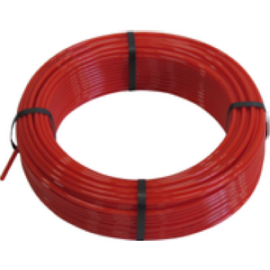 Tube polyamide semi-rigide noir 6 mm épaisseur 15 mm rouleau 25 mètres