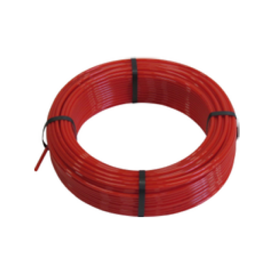 Tube polyamide rouge  5 mm épaisseur 1.5 mm rouleau 25 mètres