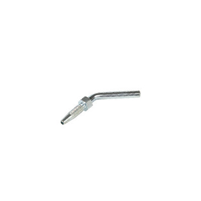 Embout coudé 45 ° Flexible HP 86 x 4 mm lisse 6 mm Longueur 25 mm