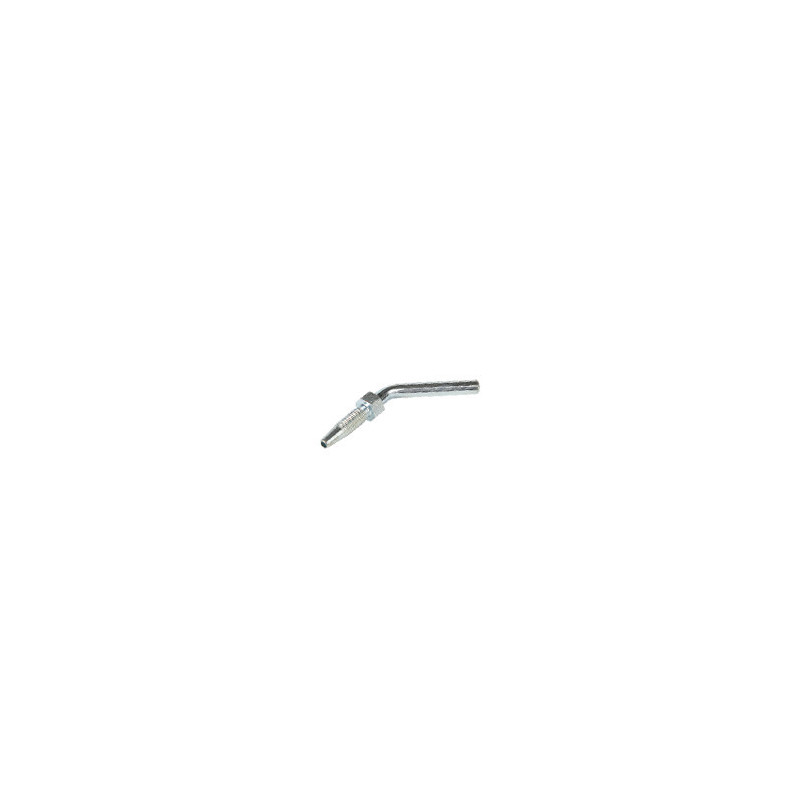 Embout coudé 45 ° Flexible HP 86 x 4 mm lisse 6 mm Longueur 25 mm