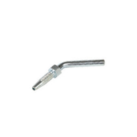 Embout coudé 45 ° Flexible HP 86 x 4 mm lisse 6 mm Longueur 25 mm