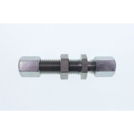 Traversée de cloison union double inox 316 L  6 mm  série L