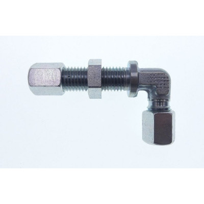 Traversée de cloison coude union double 8 mm  L