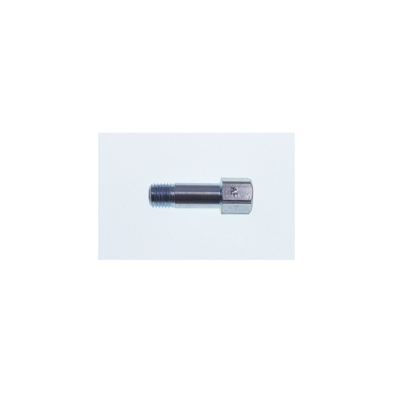 Adaptateur droit mâle M 10 x 100 conique femelle 1/4 G Longueur  22 mm