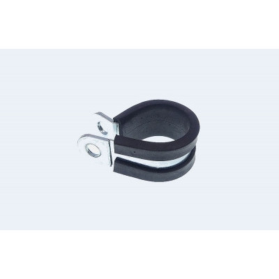 Collier de fixation avec garniture caoutchouc diamètre 8 mm