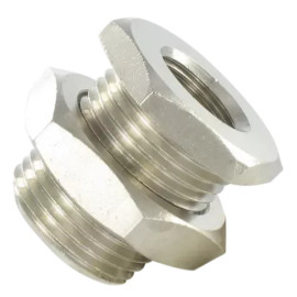 Traversée de cloison femelle 1/8 G diamètre extérieur  M16 x 15