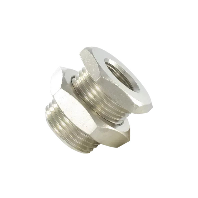 Traversée de cloison inox femelle 1/4 G diamètre extérieur M20x 150