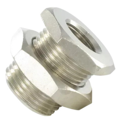 Traversée de cloison inox femelle 1/4 G diamètre extérieur M20x 150
