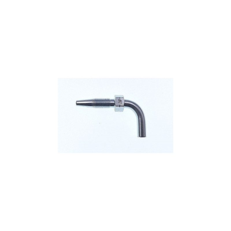 Embout coudé 90 ° Flexible HP 5/16 x 1/8 pouce lisse1/4 pouce L 37mm Embout coudé 90 ° Flexible HP 5/16 x 1/8 pouce lisse1/4 pouce L 37mm