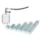 Barrettes de graissage manuel en T